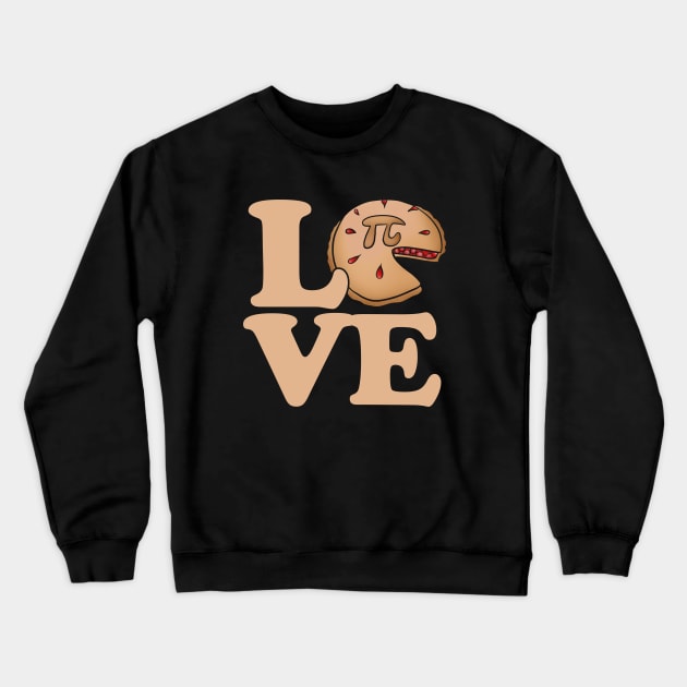 Pi day LOVE Crewneck Sweatshirt by bubbsnugg